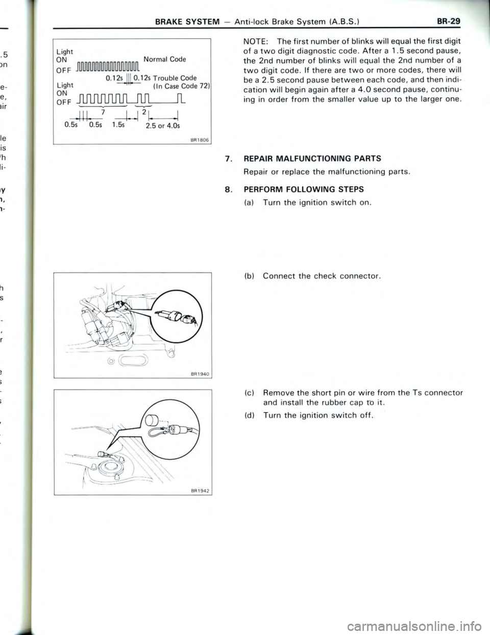 TOYOTA CELICA 1988  Repair Manual 