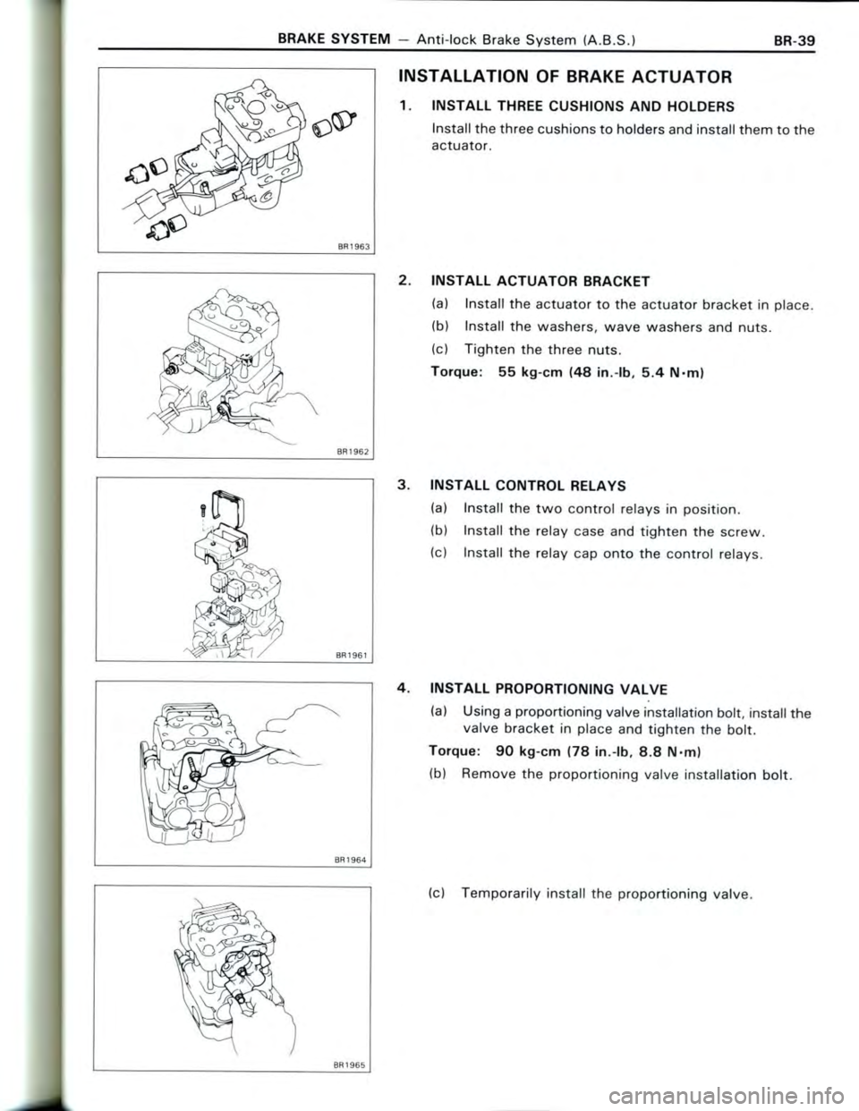 TOYOTA CELICA 1988  Repair Manual 