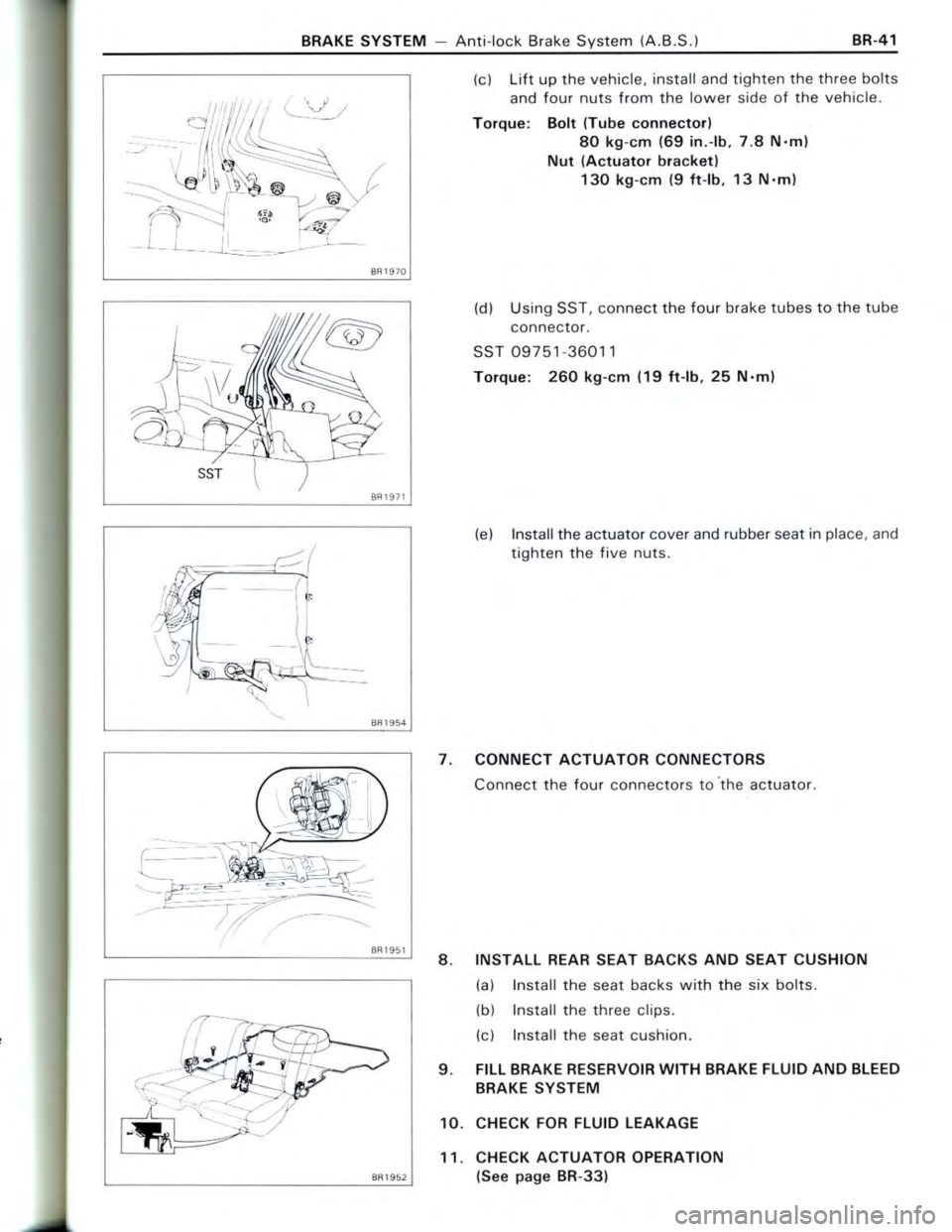 TOYOTA CELICA 1988  Repair Manual 