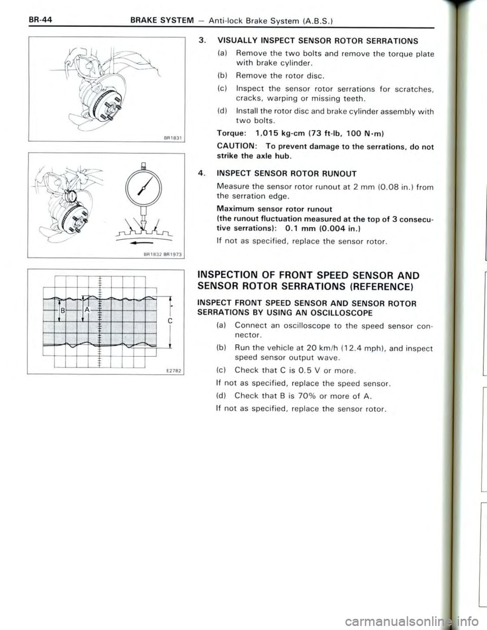 TOYOTA CELICA 1988  Repair Manual 