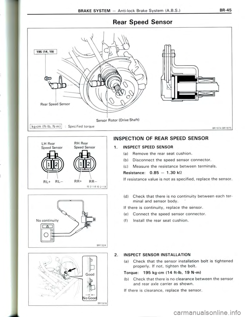 TOYOTA CELICA 1988  Repair Manual 