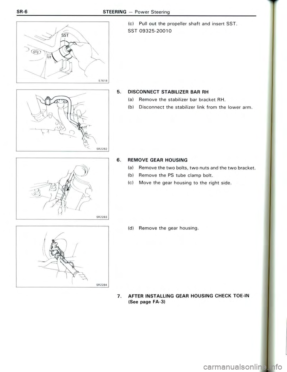 TOYOTA CELICA 1988  Repair Manual 