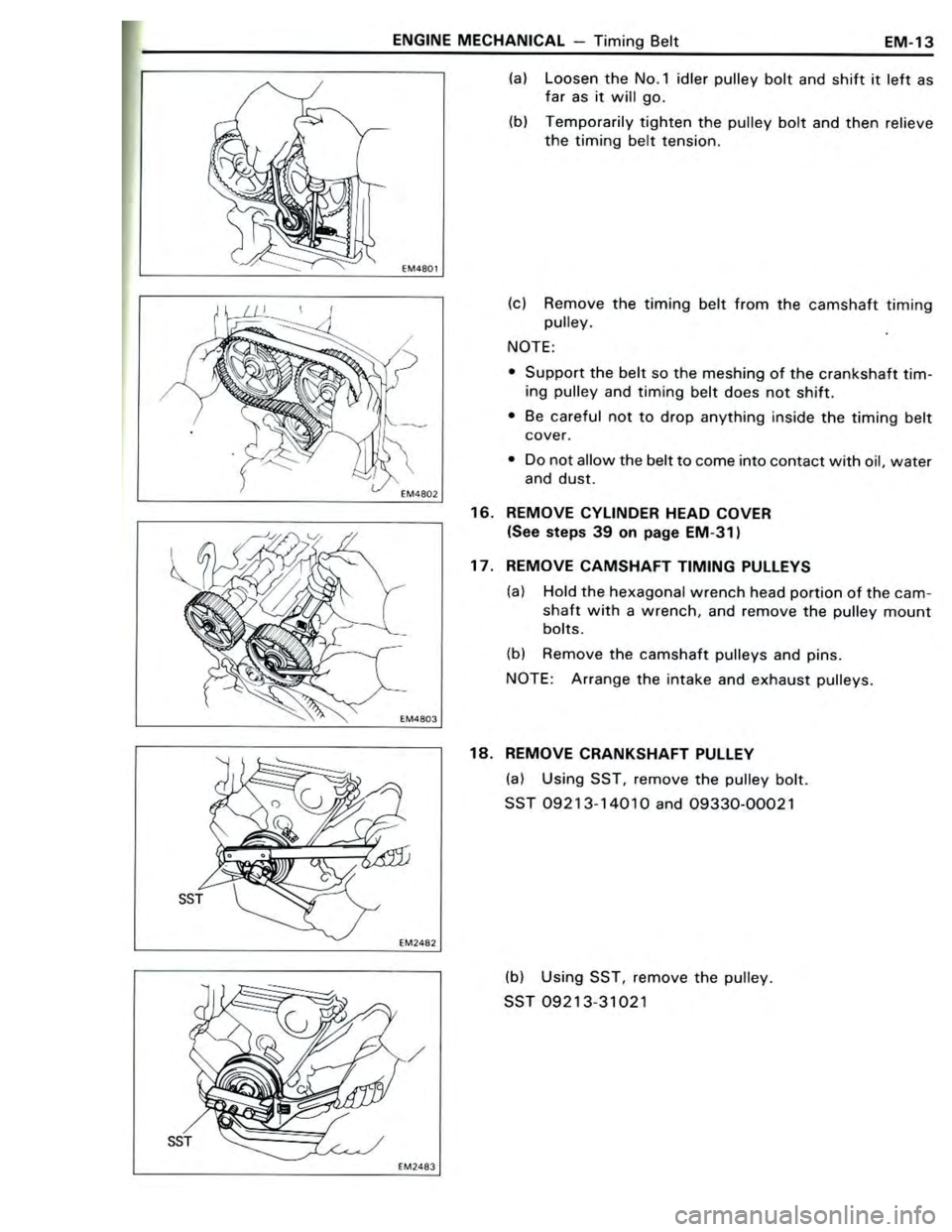 TOYOTA CELICA 1988  Repair Manual 