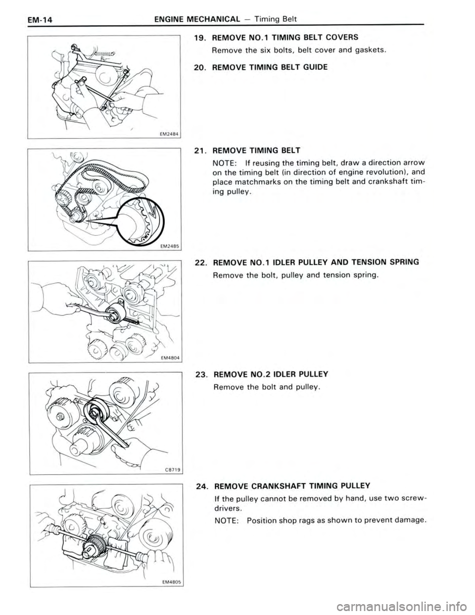TOYOTA CELICA 1988  Repair Manual 