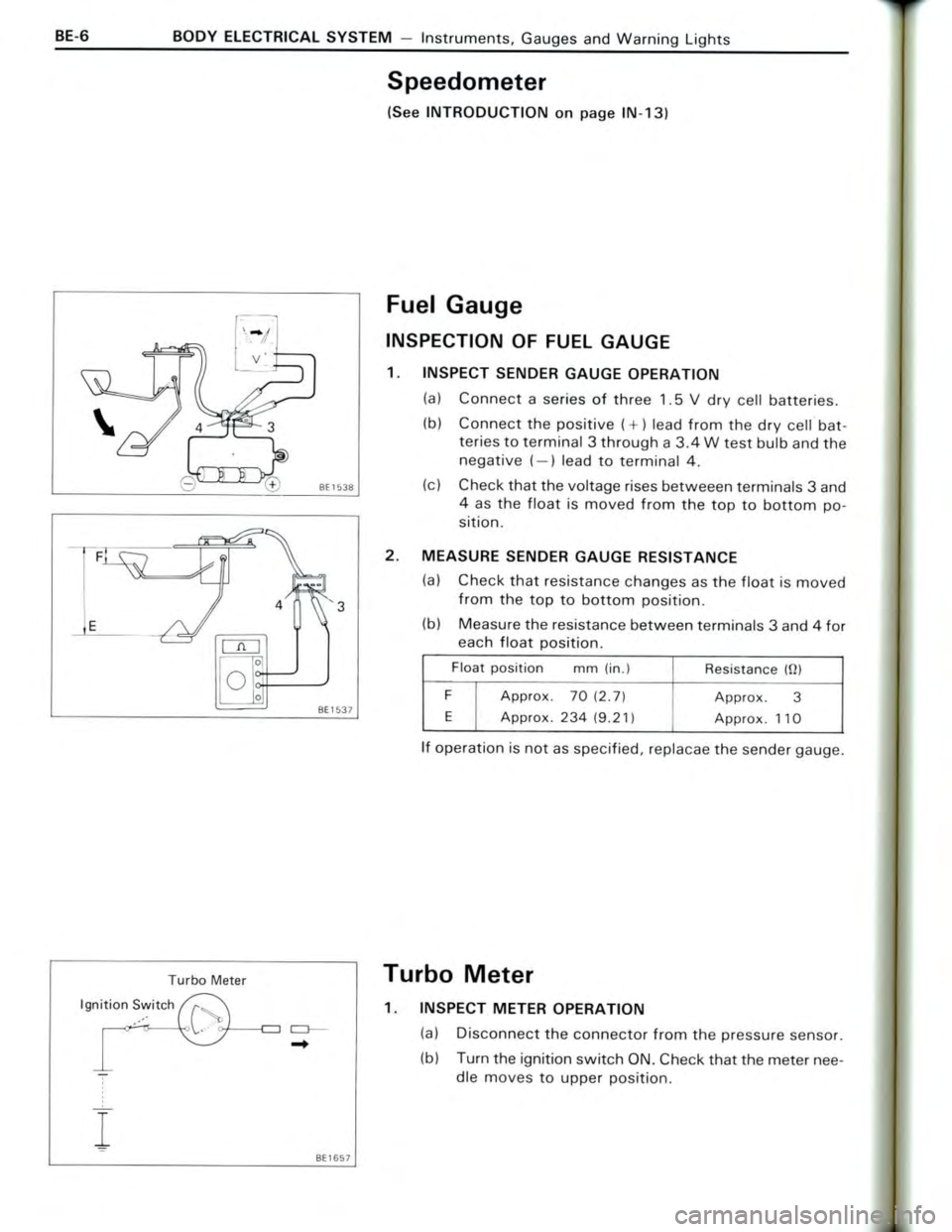 TOYOTA CELICA 1988  Repair Manual 