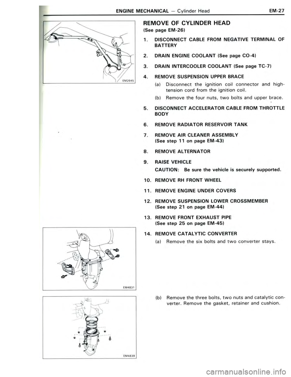 TOYOTA CELICA 1988  Repair Manual 