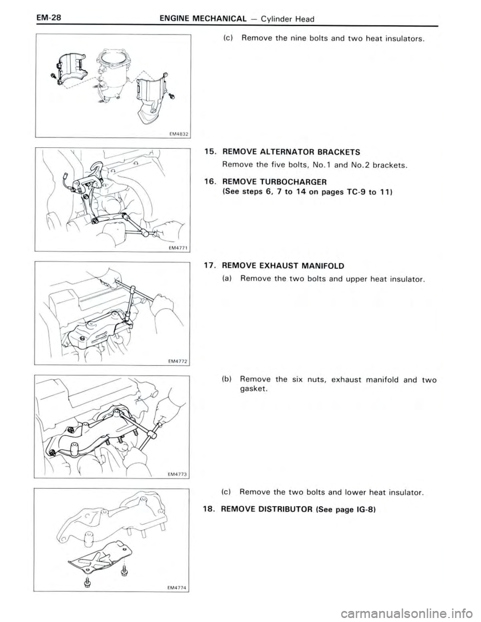 TOYOTA CELICA 1988  Repair Manual 