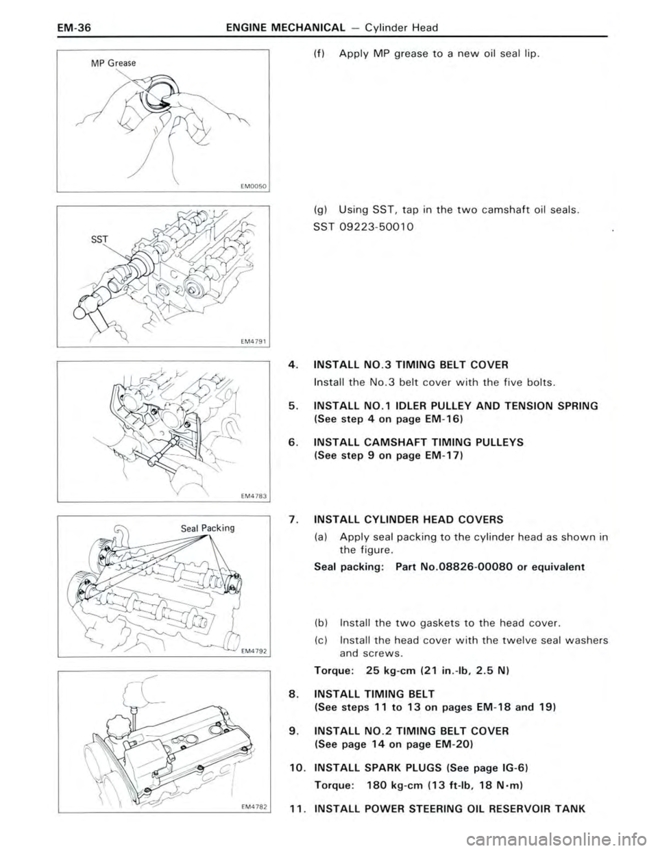 TOYOTA CELICA 1988  Repair Manual 