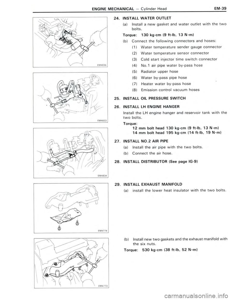 TOYOTA CELICA 1988  Repair Manual 