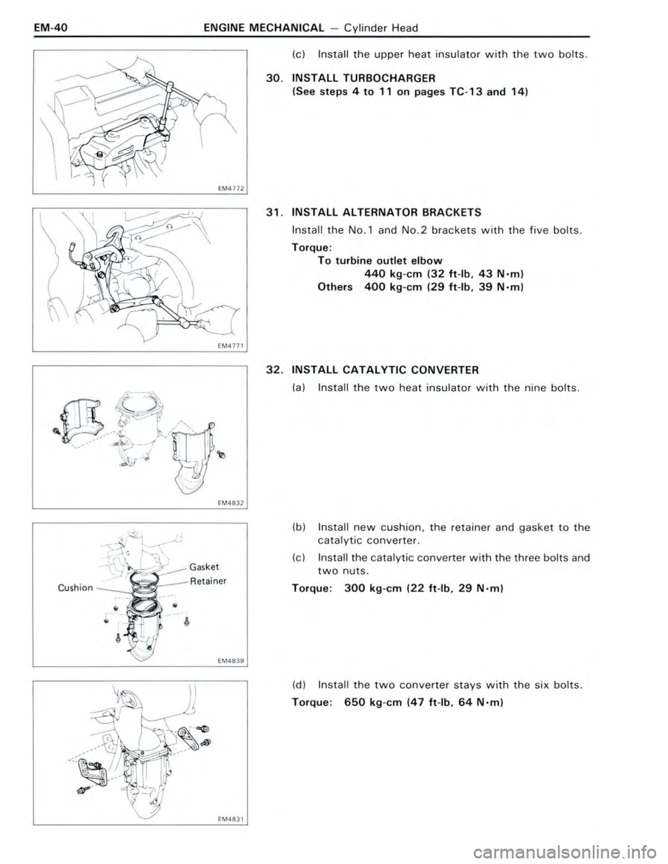 TOYOTA CELICA 1988  Repair Manual 