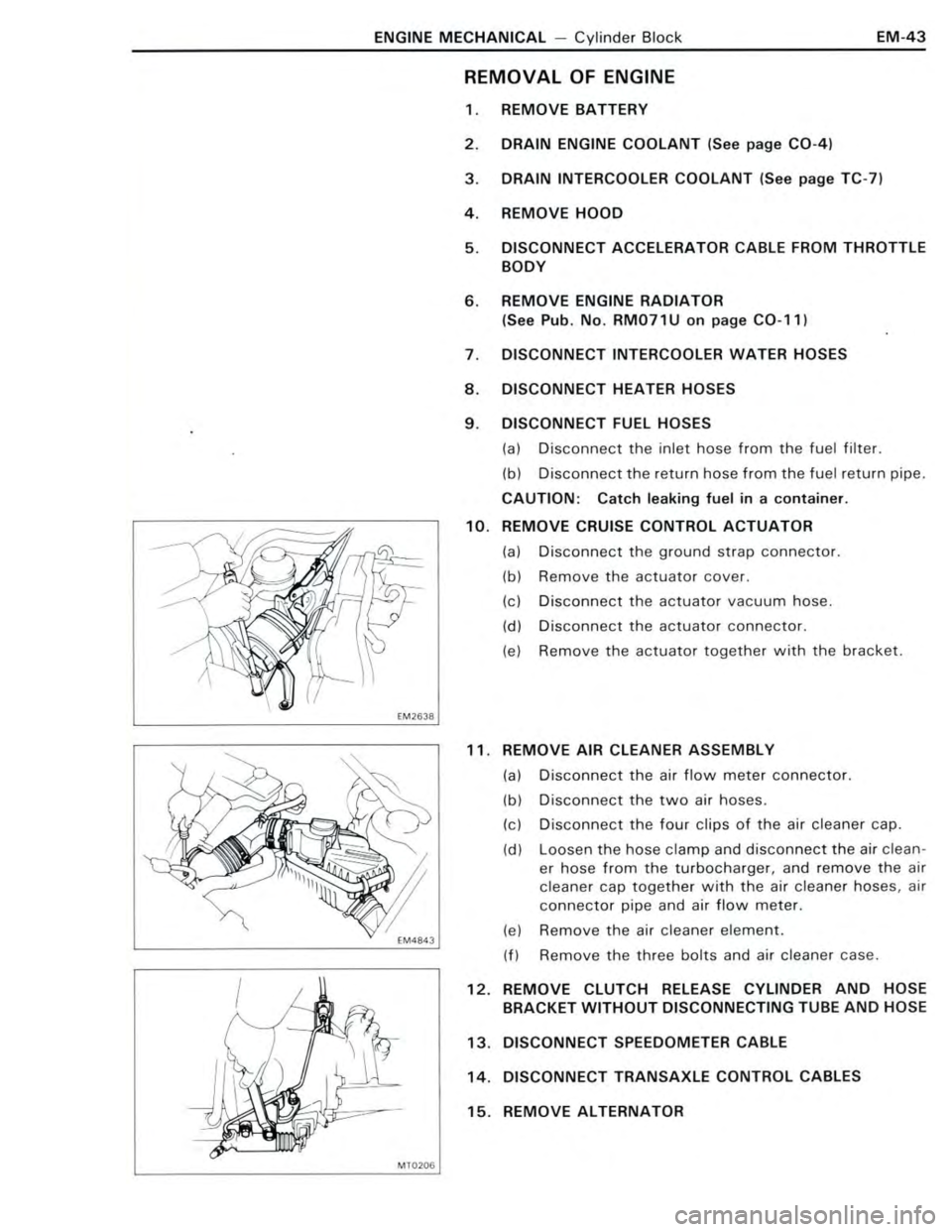 TOYOTA CELICA 1988  Repair Manual 