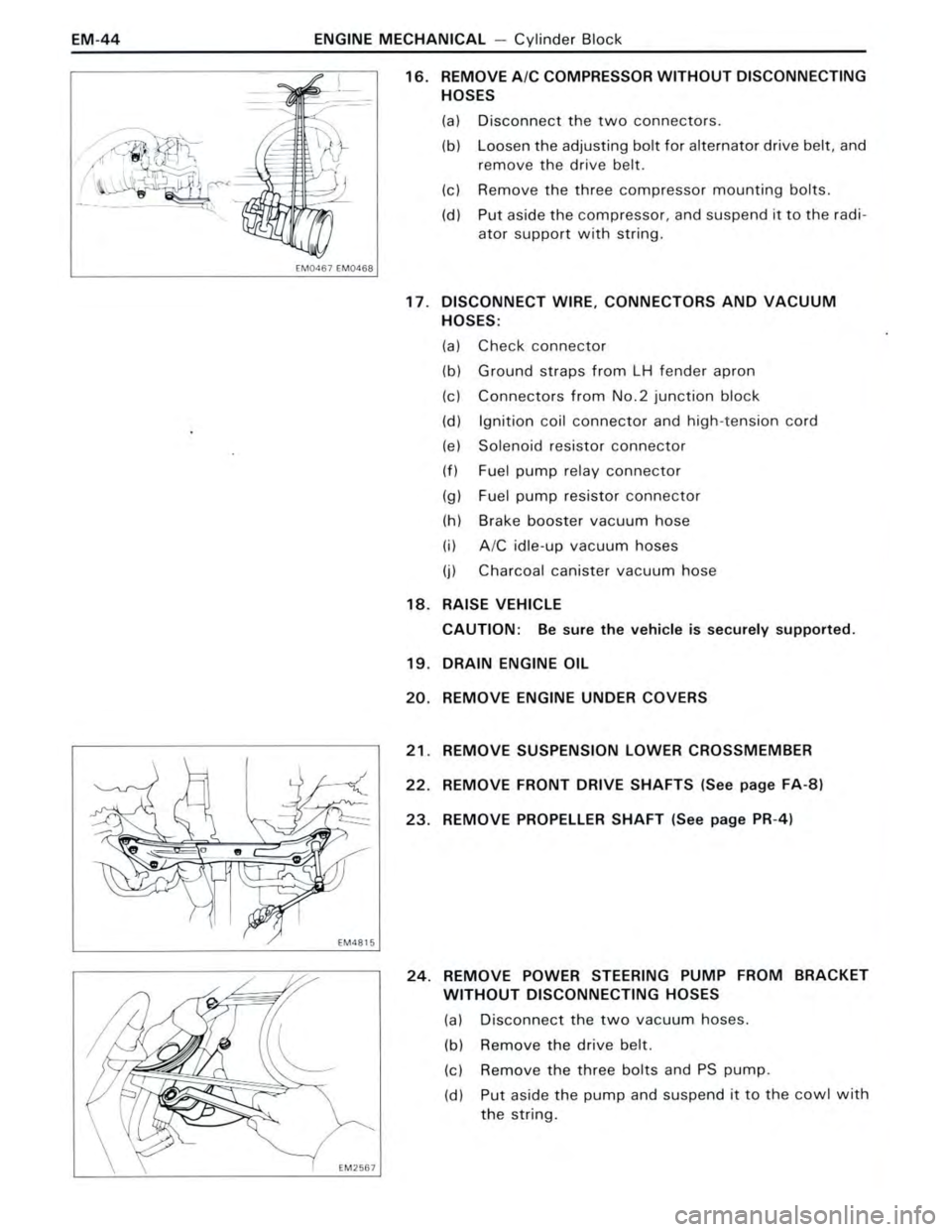 TOYOTA CELICA 1988  Repair Manual 