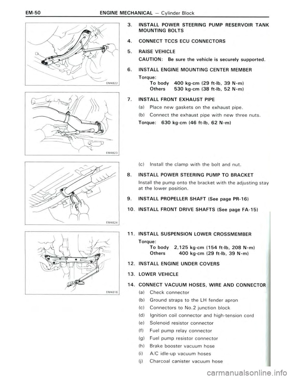 TOYOTA CELICA 1988  Repair Manual 