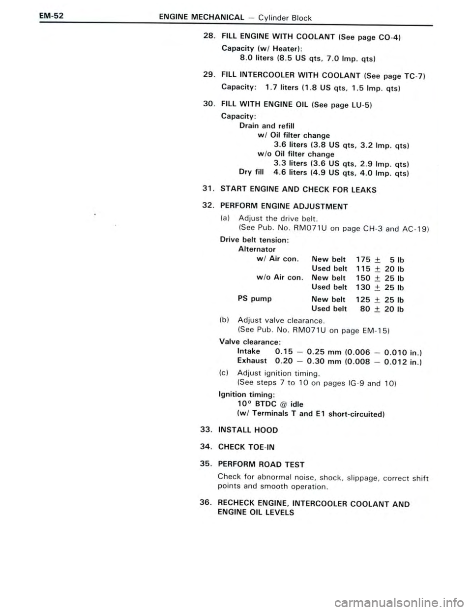 TOYOTA CELICA 1988  Repair Manual 