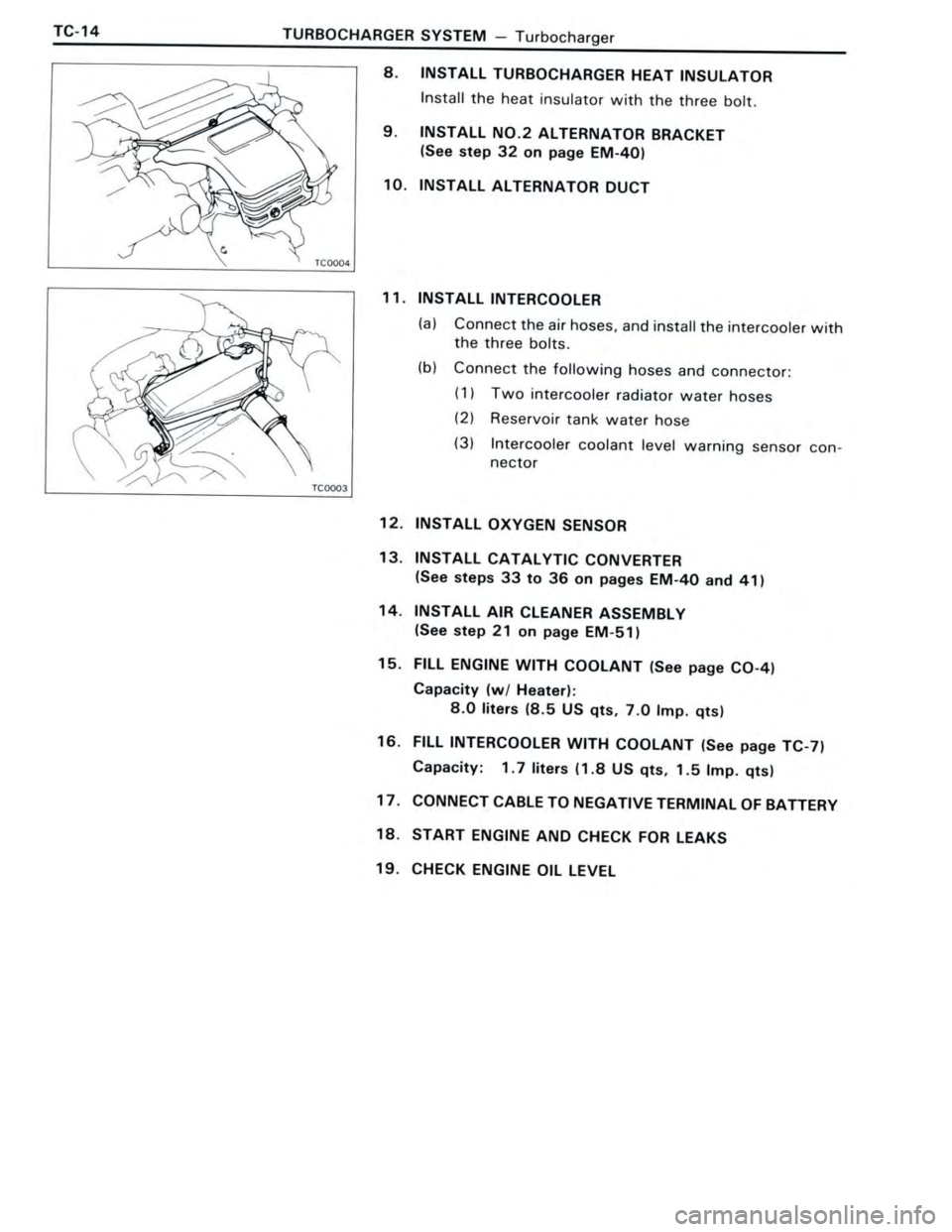 TOYOTA CELICA 1988  Repair Manual 