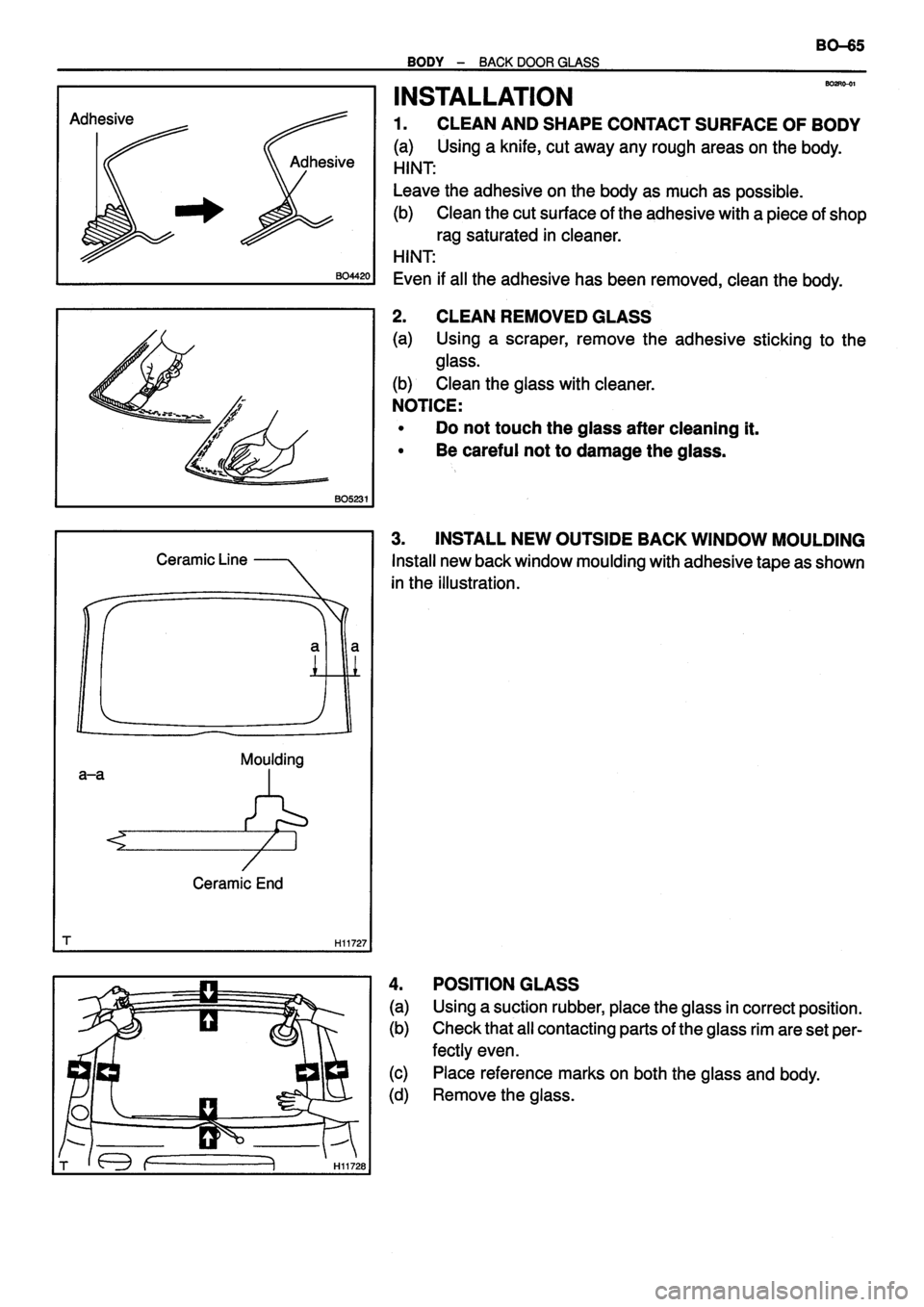 TOYOTA VERSO 1999  Repair Manual 