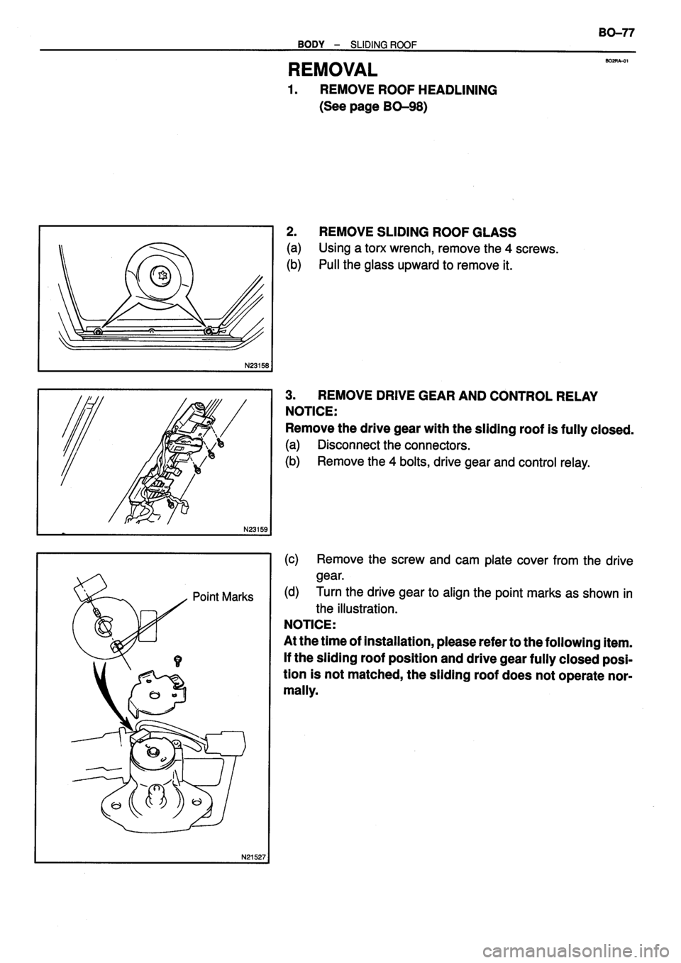 TOYOTA VERSO 1999  Repair Manual 