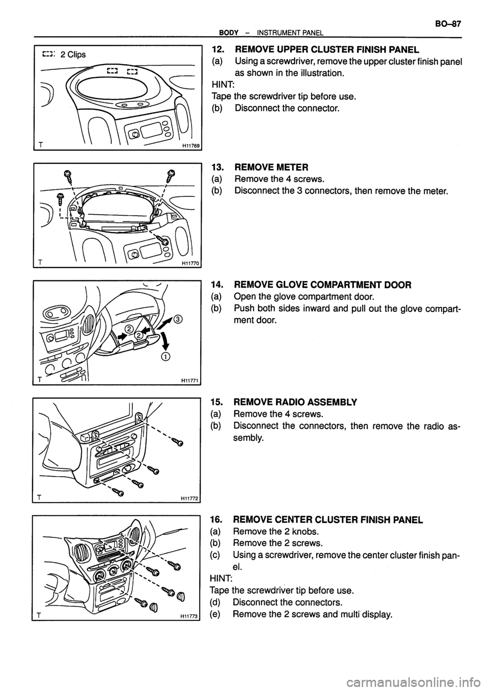 TOYOTA VERSO 1999  Repair Manual 