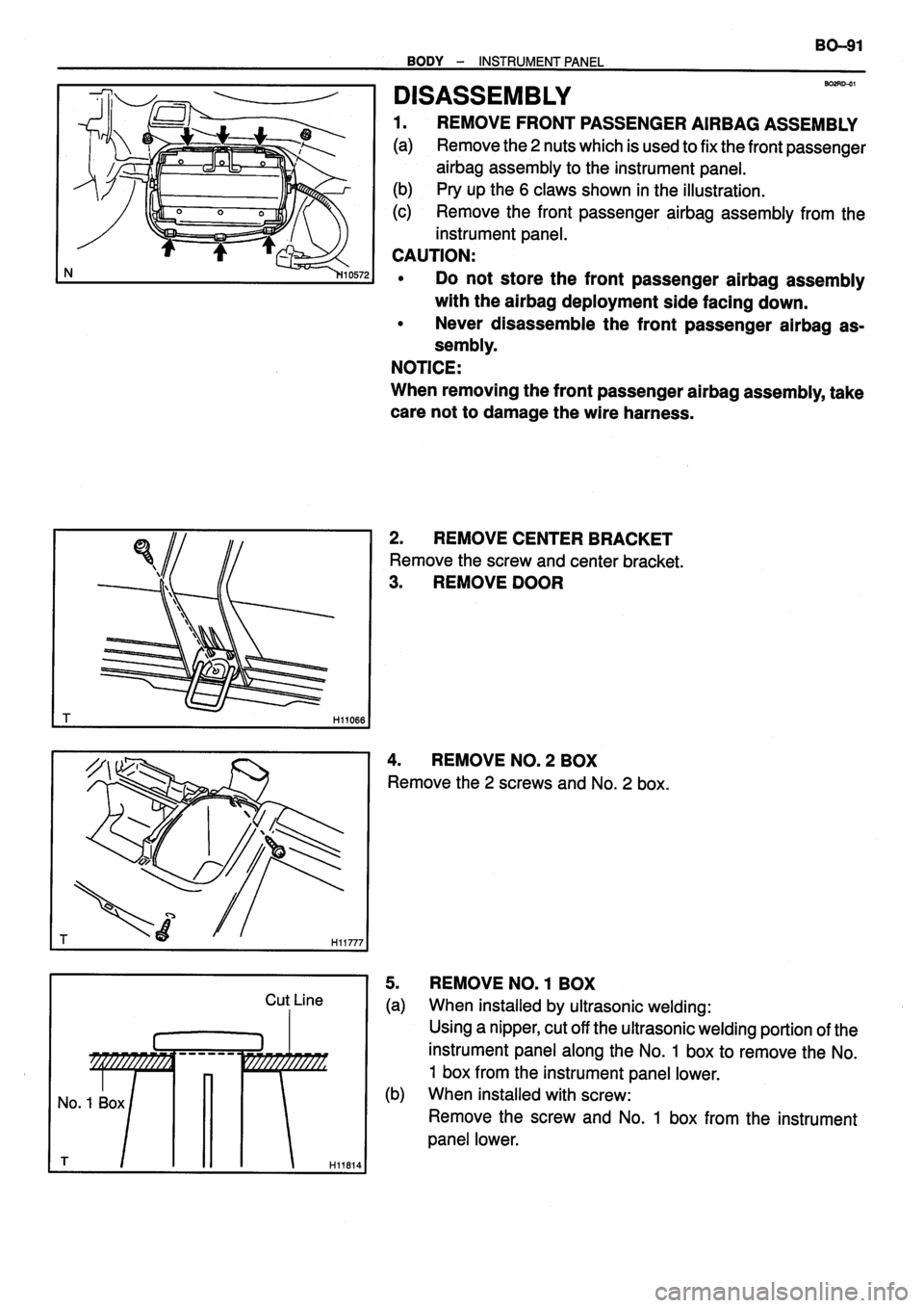 TOYOTA VERSO 1999  Repair Manual 