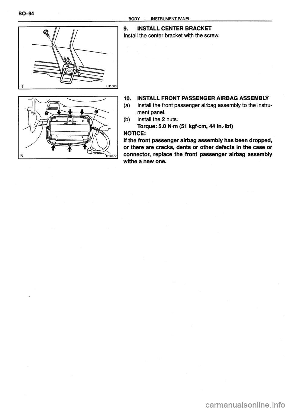 TOYOTA VERSO 1999  Repair Manual 