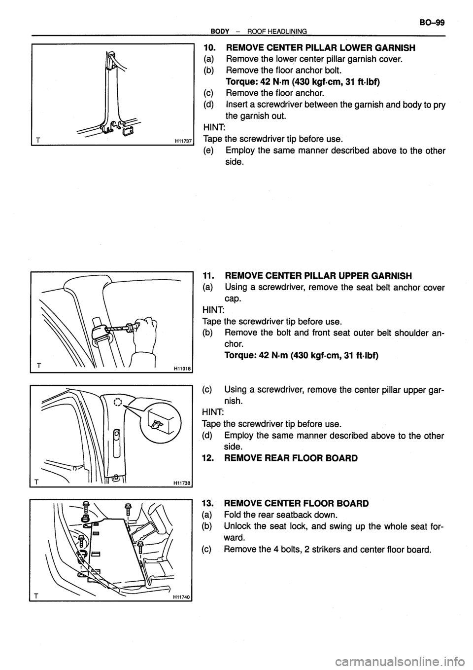 TOYOTA VERSO 1999  Repair Manual 