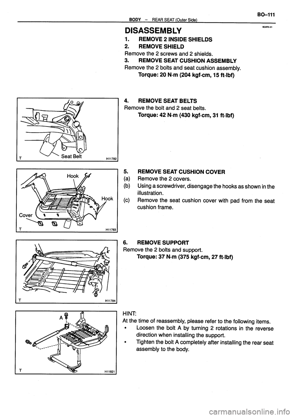 TOYOTA VERSO 1999  Repair Manual 