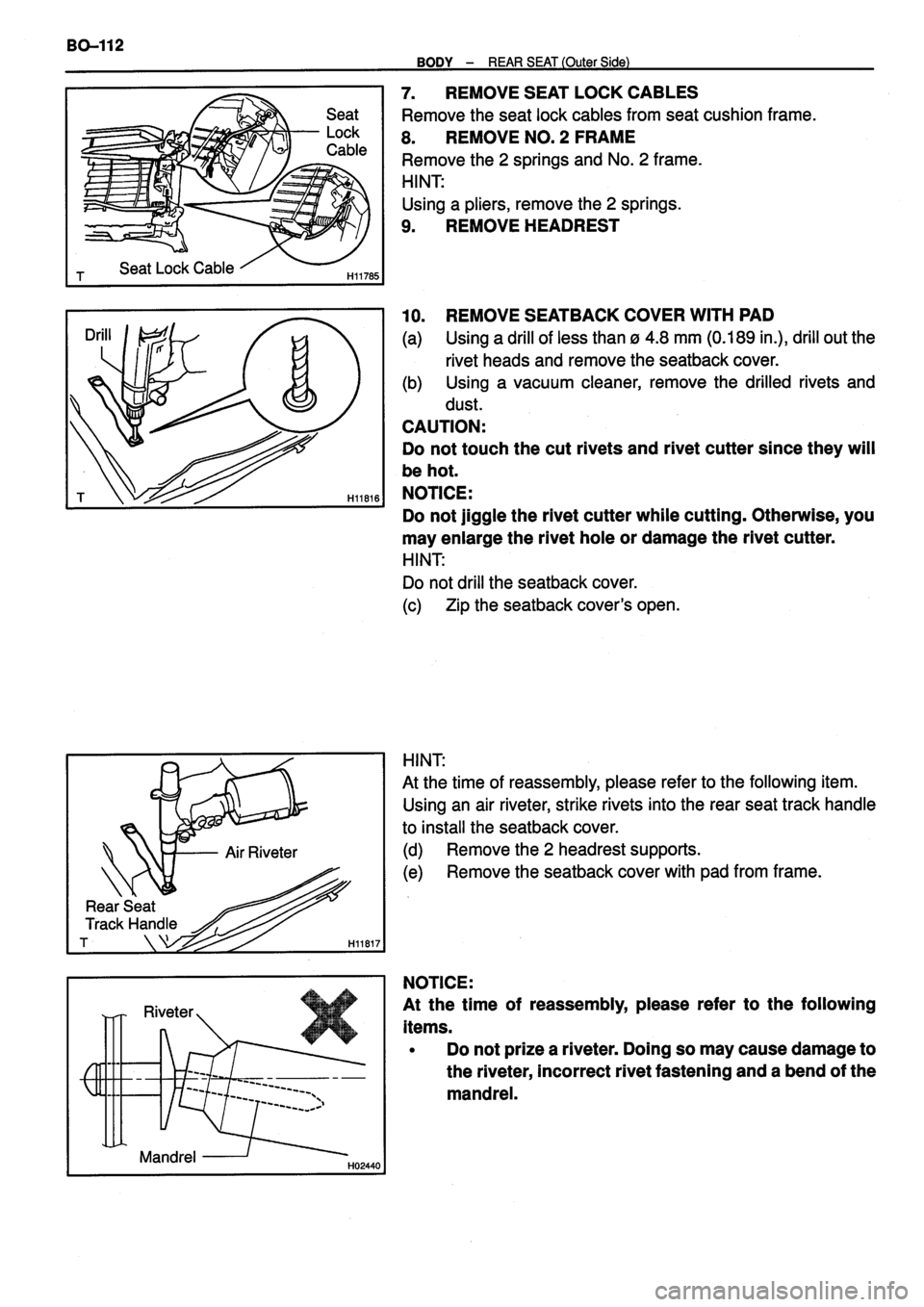 TOYOTA VERSO 1999  Repair Manual 
