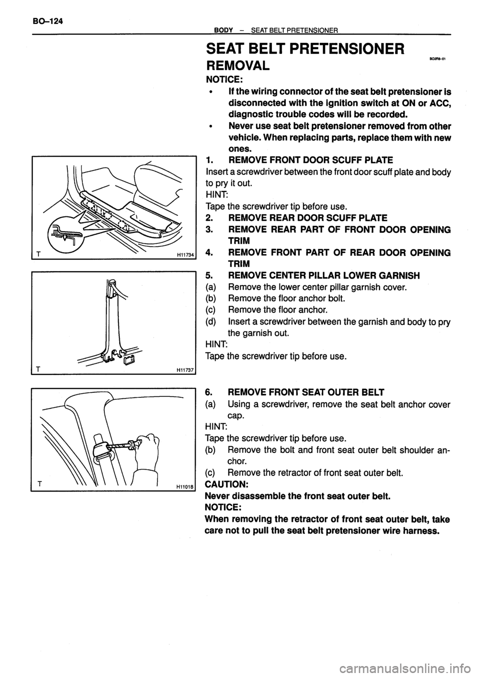 TOYOTA VERSO 1999  Repair Manual 