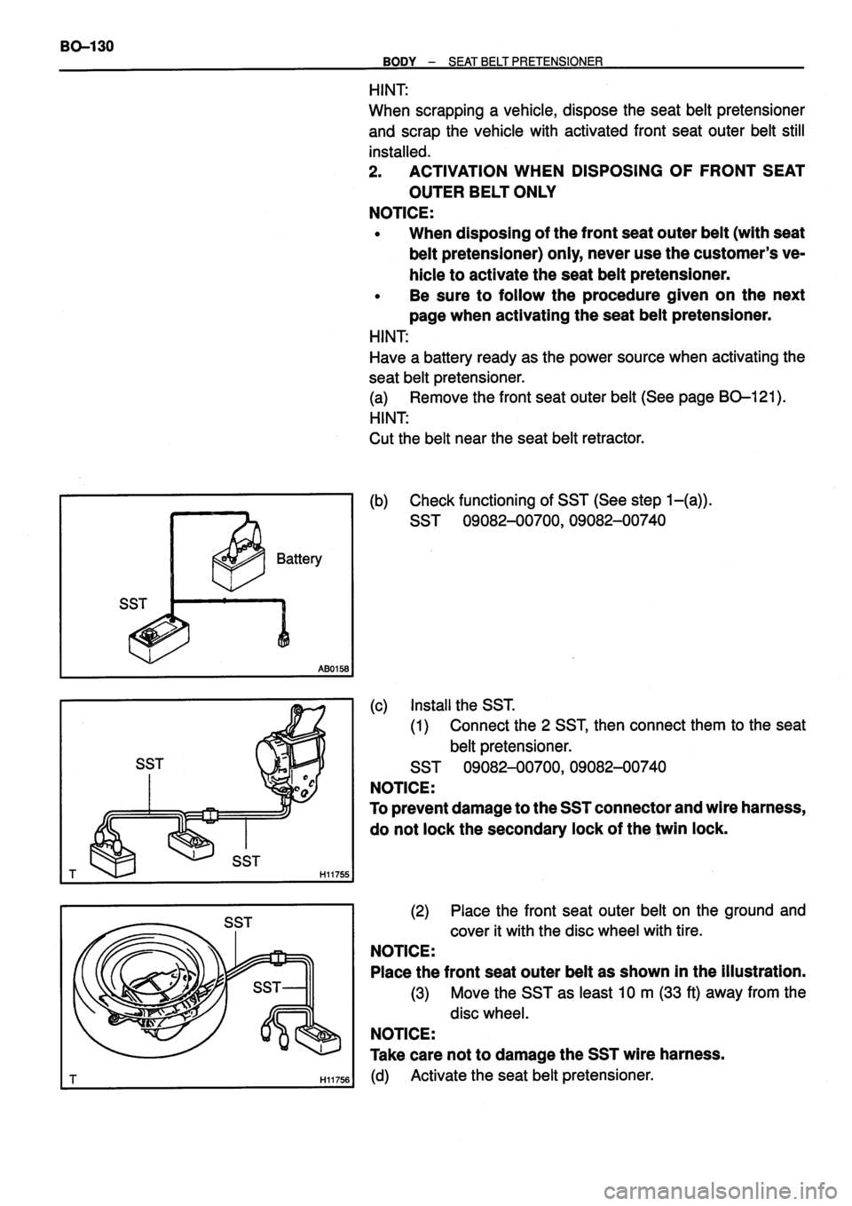 TOYOTA VERSO 1999  Repair Manual 