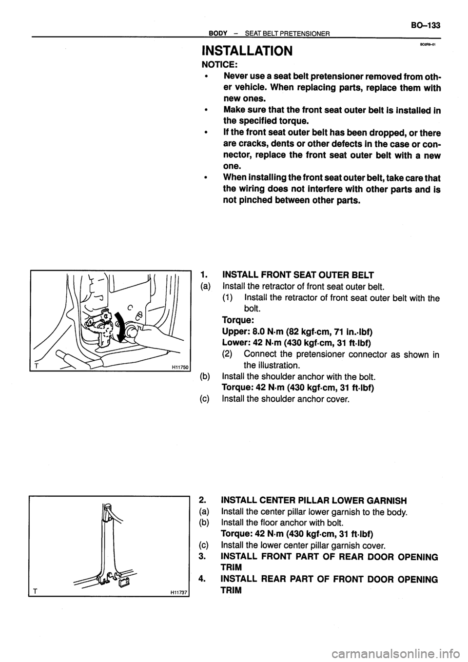 TOYOTA VERSO 1999  Repair Manual 