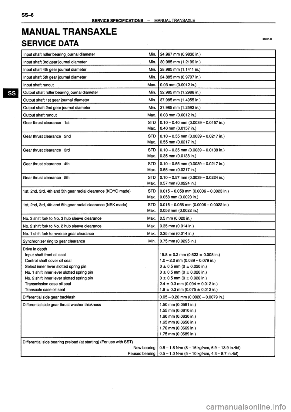 TOYOTA VERSO 1999  Repair Manual 