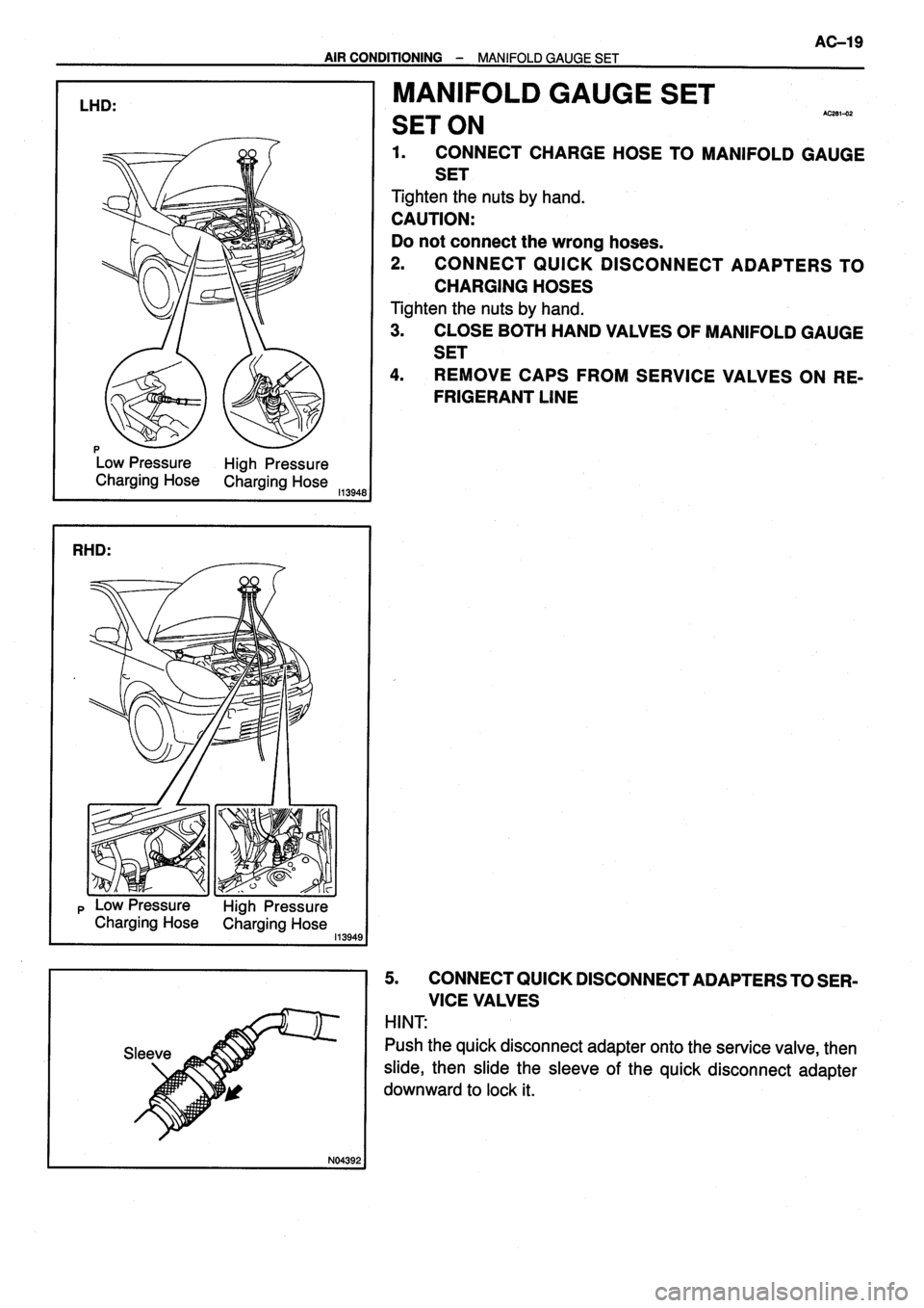 TOYOTA VERSO 1999  Repair Manual 