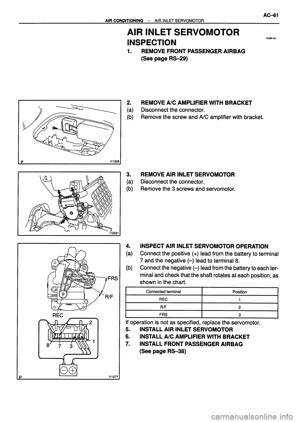 TOYOTA VERSO 1999  Repair Manual 