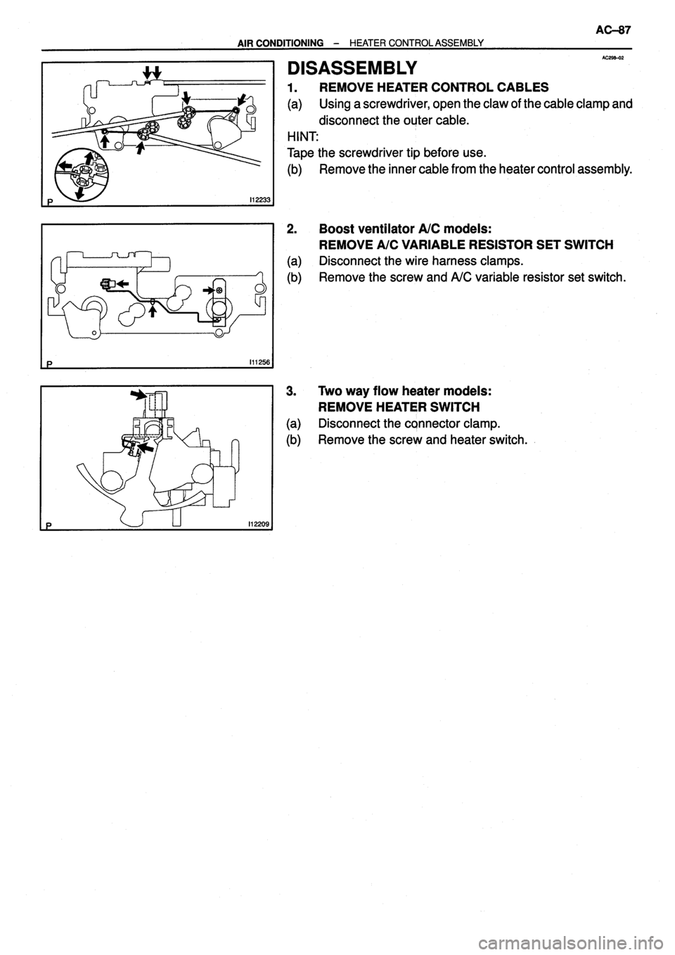 TOYOTA VERSO 1999  Repair Manual 