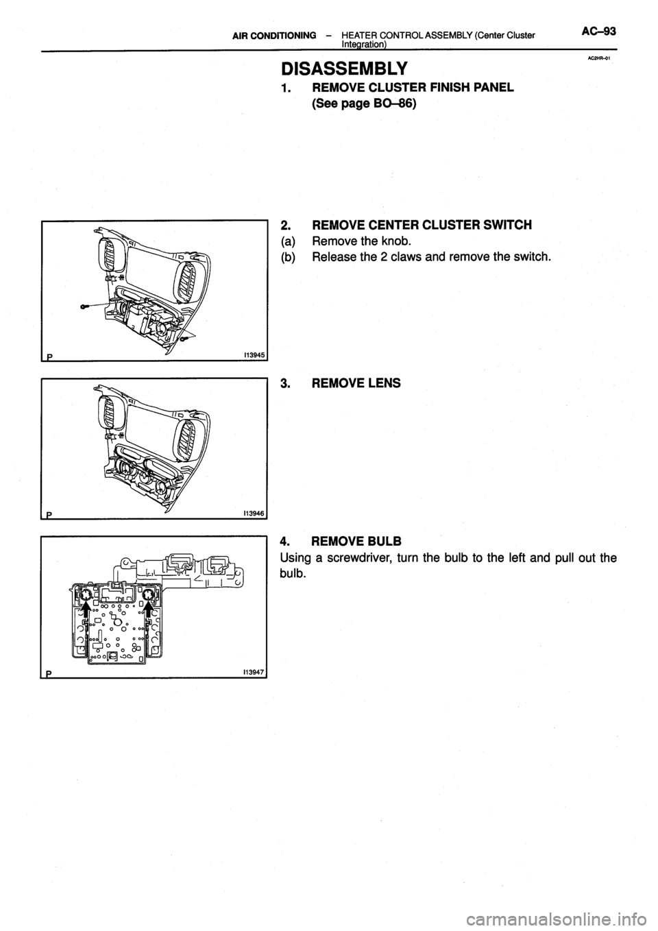 TOYOTA VERSO 1999  Repair Manual 