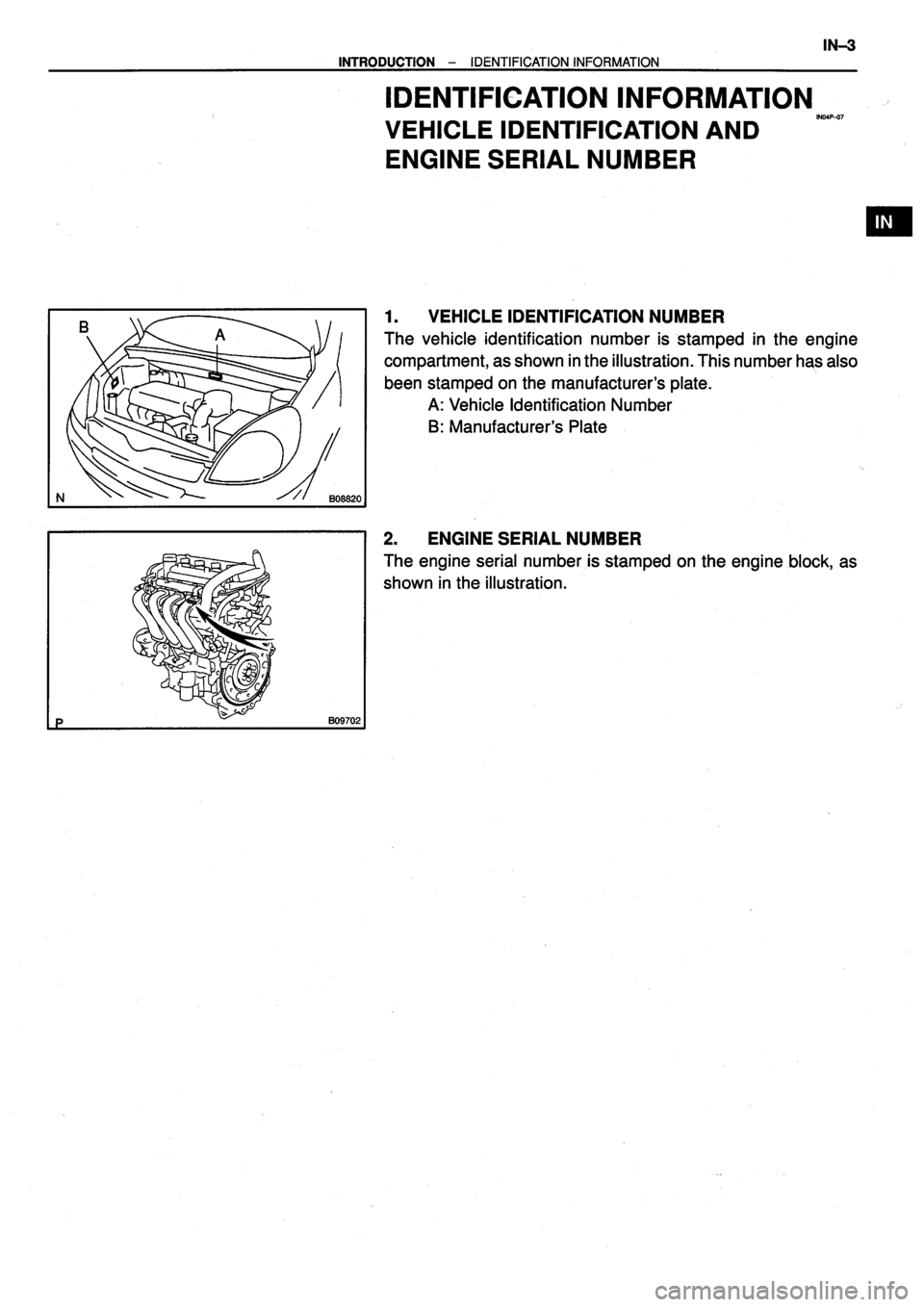 TOYOTA VERSO 1999  Repair Manual 