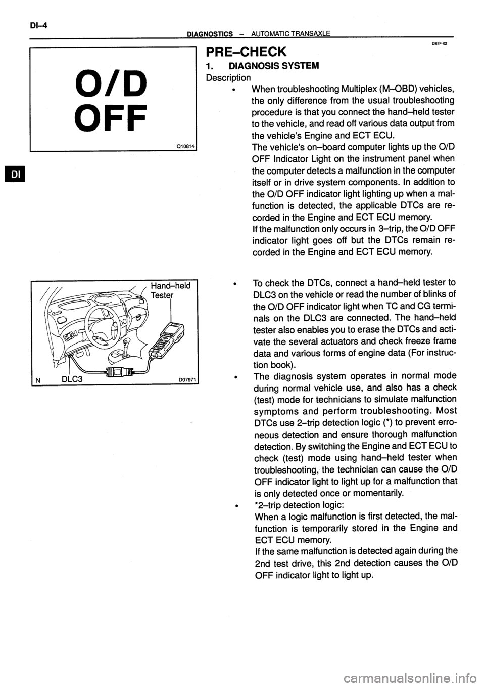 TOYOTA VERSO 1999  Repair Manual 