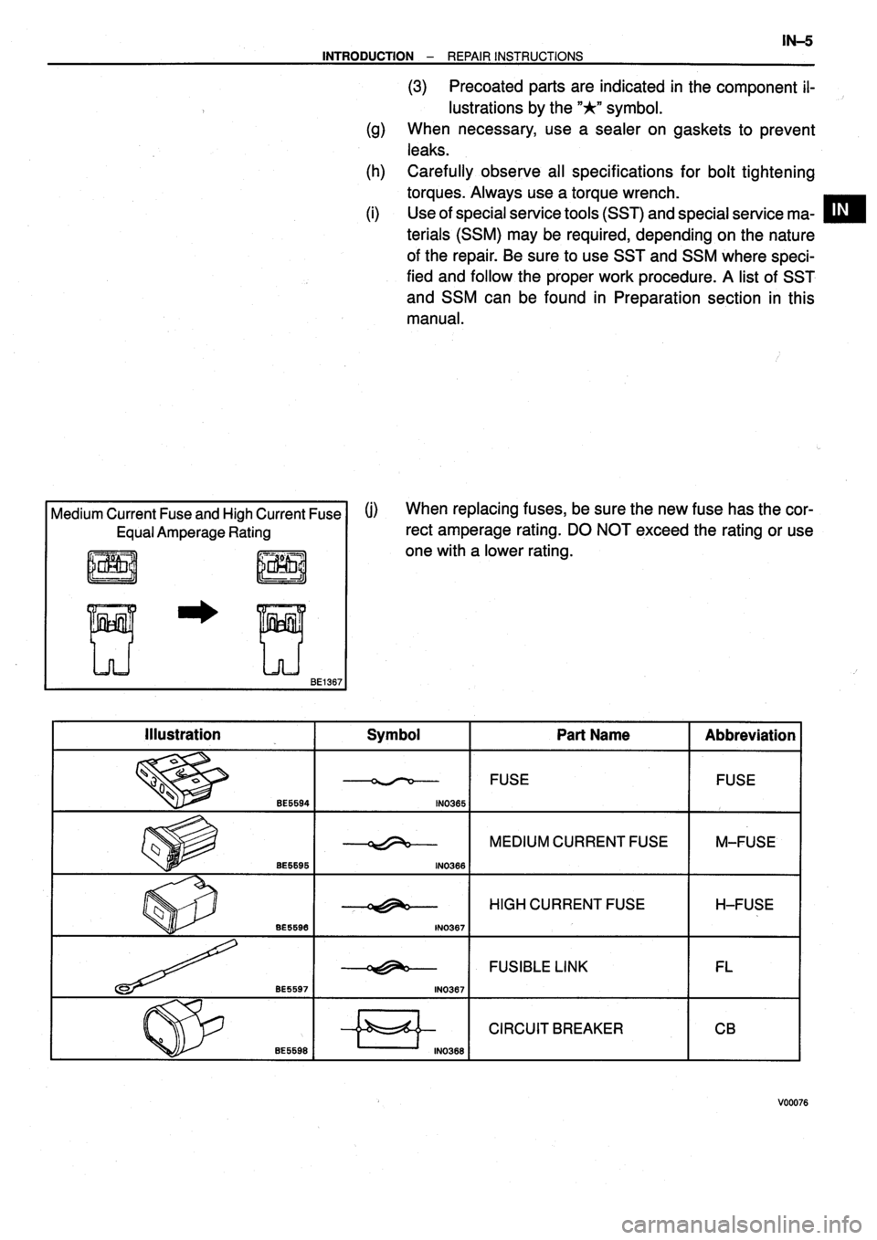 TOYOTA VERSO 1999  Repair Manual 