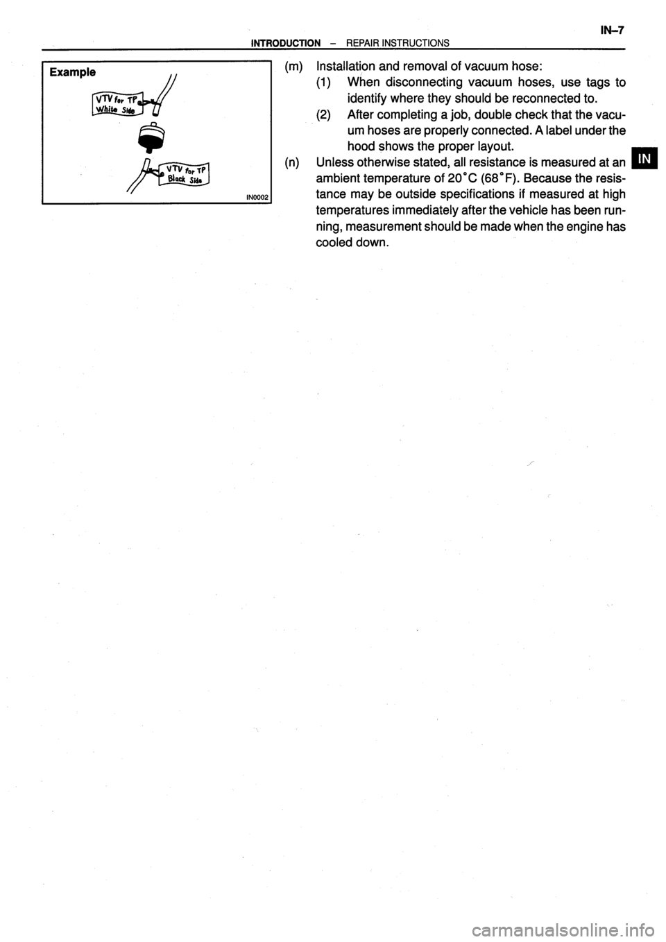 TOYOTA VERSO 1999  Repair Manual 