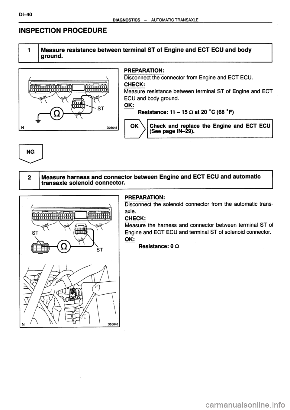 TOYOTA VERSO 1999  Repair Manual 