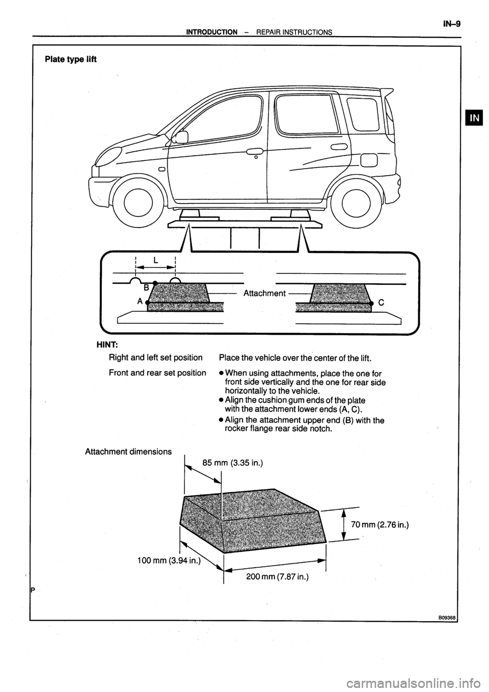TOYOTA VERSO 1999  Repair Manual 
