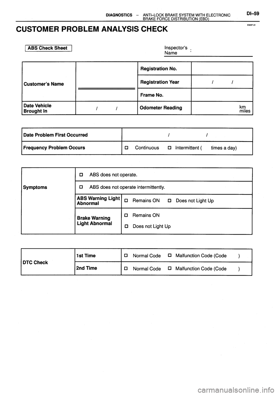 TOYOTA VERSO 1999  Repair Manual 