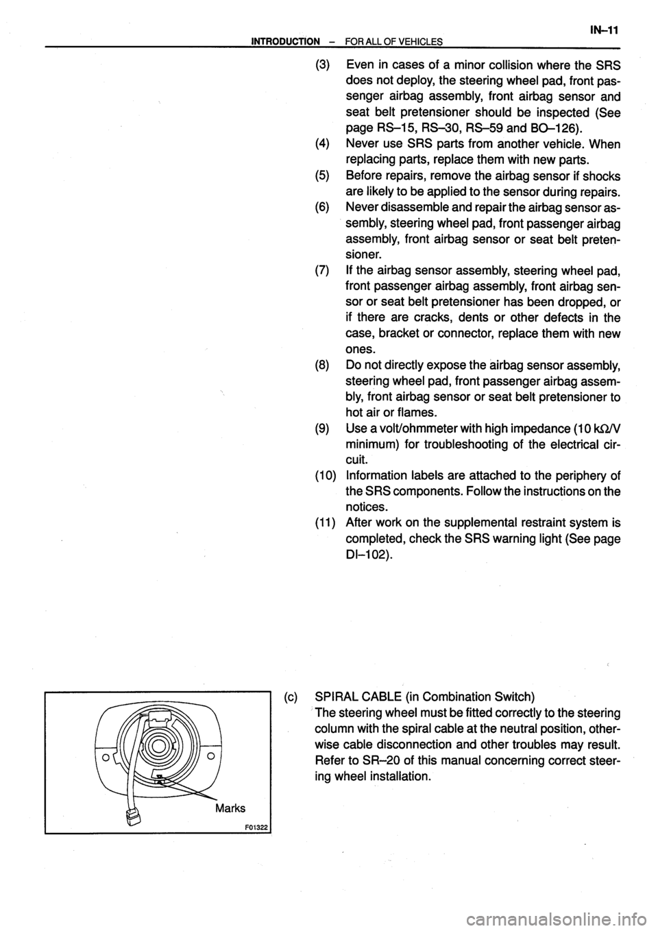 TOYOTA VERSO 1999  Repair Manual 