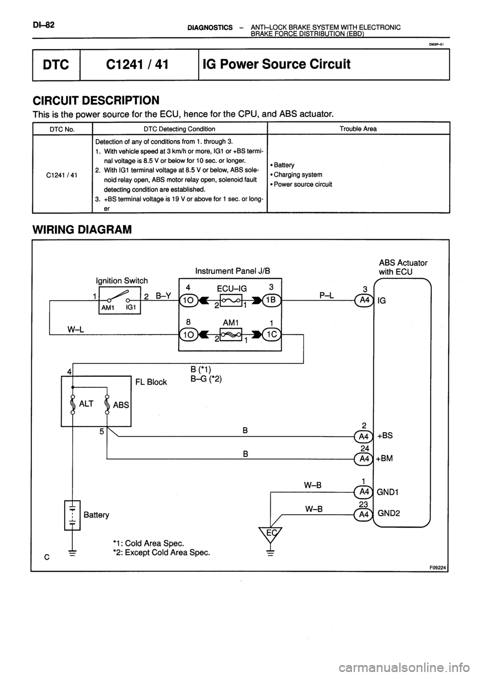 TOYOTA VERSO 1999  Repair Manual 