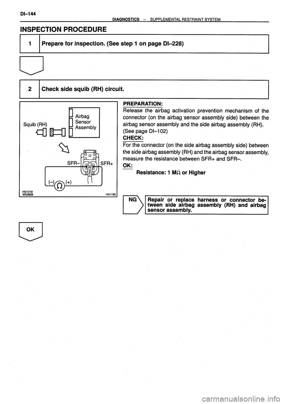 TOYOTA VERSO 1999  Repair Manual 