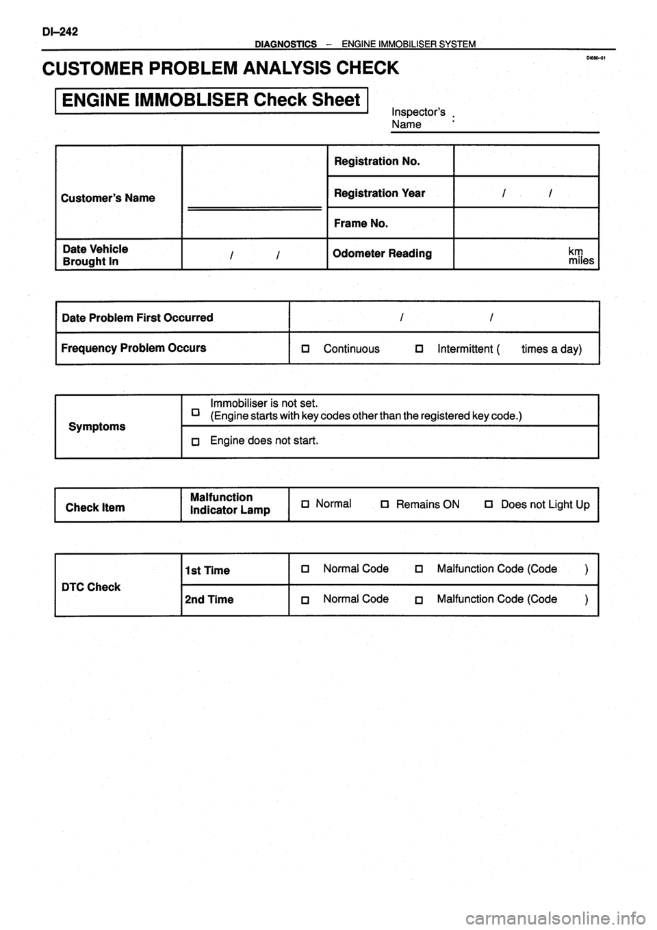 TOYOTA VERSO 1999  Repair Manual 