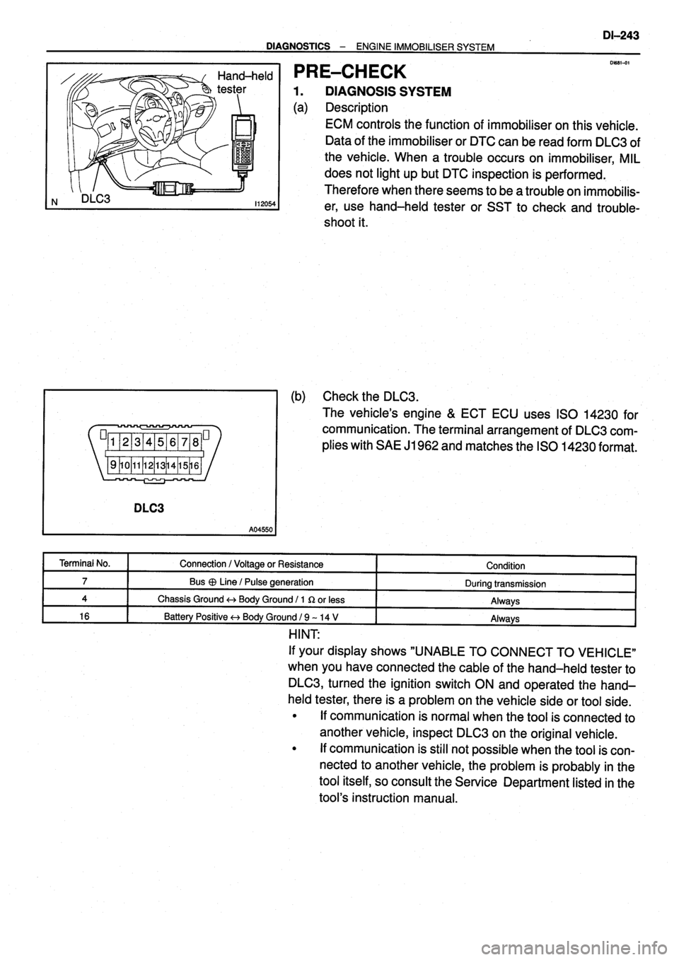 TOYOTA VERSO 1999  Repair Manual 