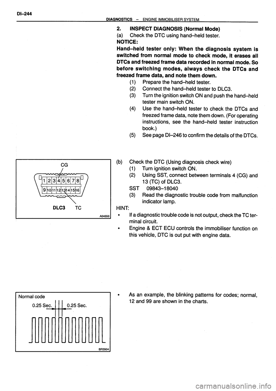 TOYOTA VERSO 1999  Repair Manual 