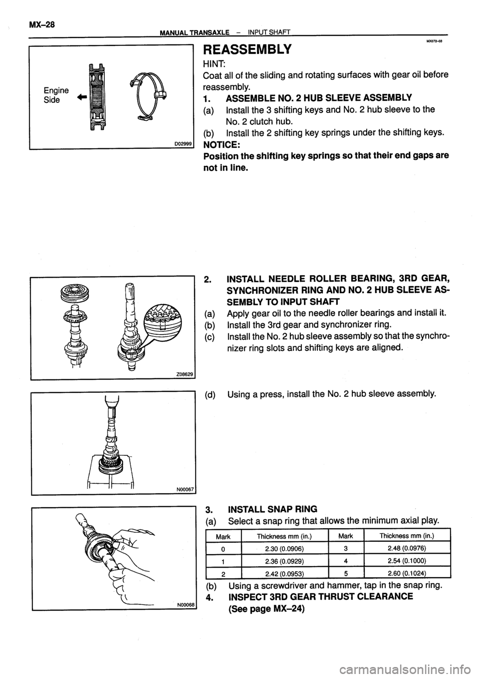 TOYOTA VERSO 1999  Repair Manual 