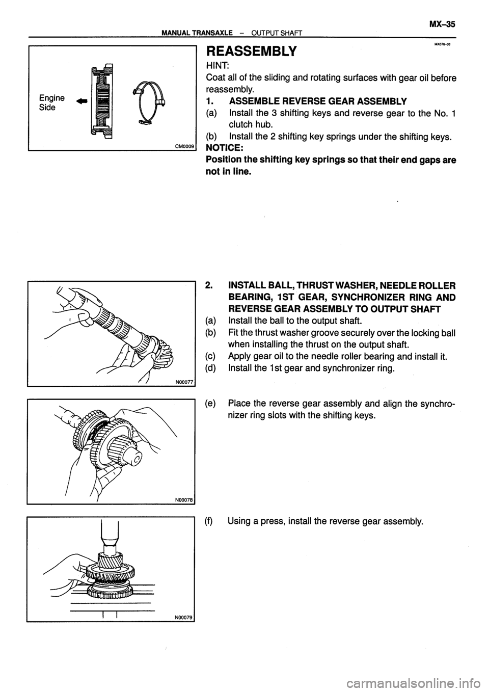 TOYOTA VERSO 1999  Repair Manual 